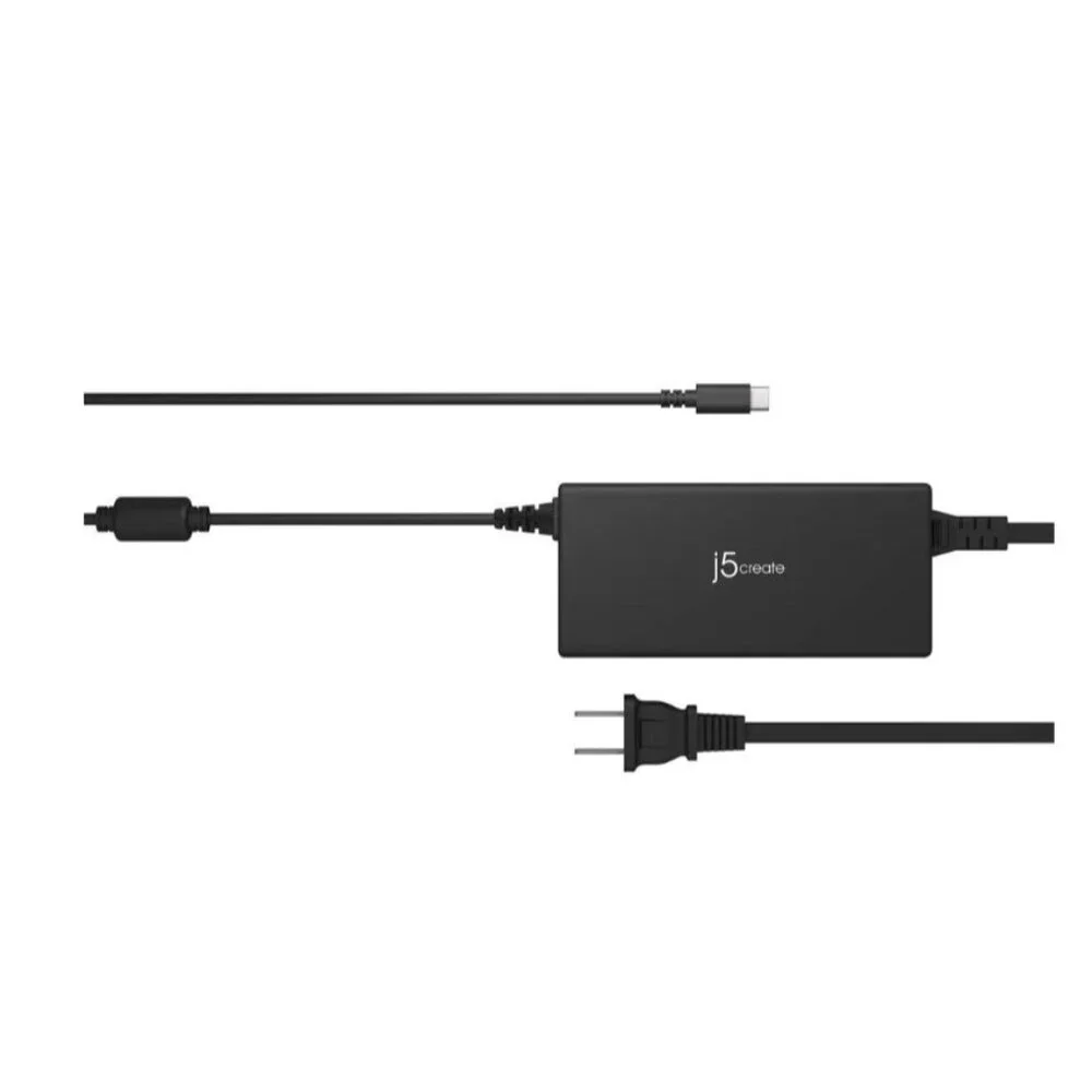 j5create 100W PD USB C Super Charger With USB A Port Black